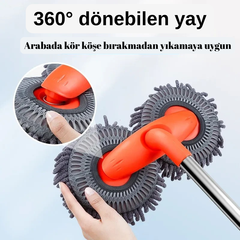 Profesyonel Oto Yıkama Mopu – 360° Dönebilen Başlık