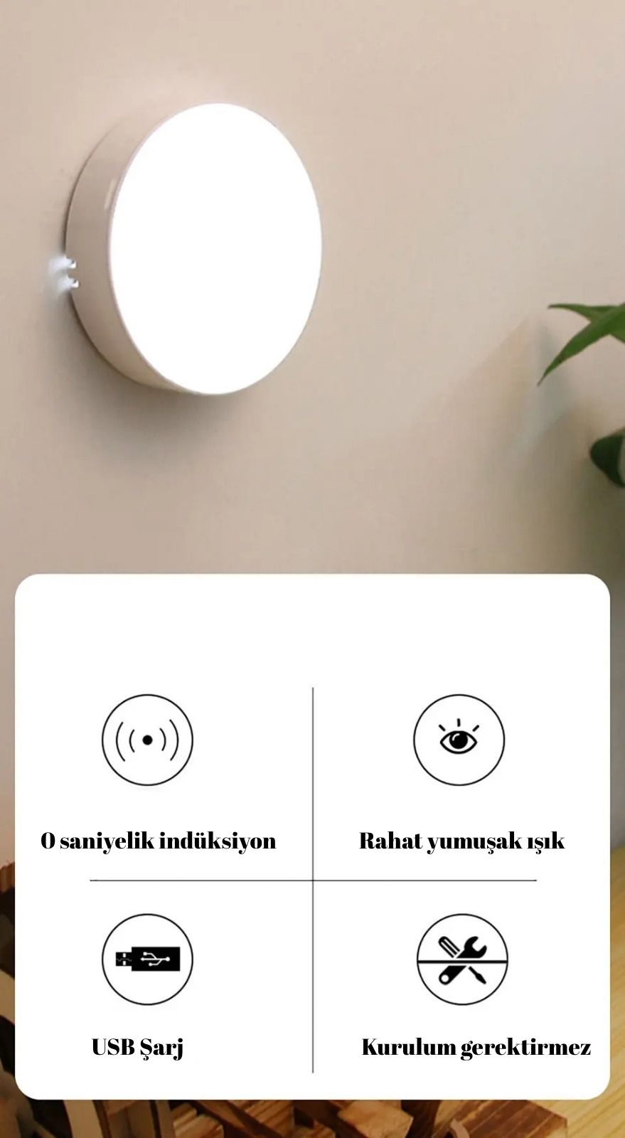 Sensörlü LED Lamba – Karanlıkta Otomatik Aydınlatma!